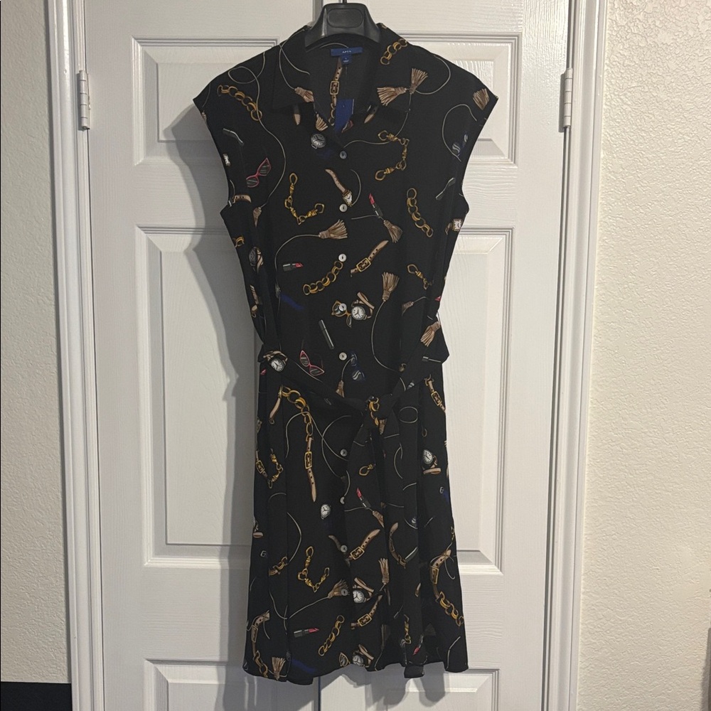 Apt. 9 Black Dress with print